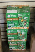 3-6ct gerber organic baby puffs 6/24