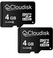 Cloudisk 2Pack Micro SD Card  (2Pack 4GB)