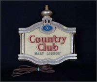Country Club XXX Malt Liquor Sign