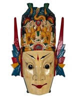Chinese Nuo Opera Style Wall Mask