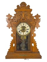 Ingraham Co. Antique Gingerbread Mantle Clock