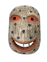 Vintage African Style Painted Mask W/ Teeth