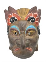 Mexican Folk Art Style Paper Mache Mask