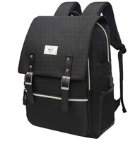 Ronyes Laptop Backpack for Women Unisex Black