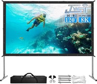 Projector Screen and Stand,JWSIT 120 inch Outdoor