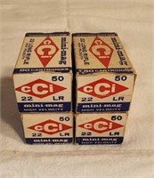 4-50 Count 22 Long Rifle High Velocity Ammo.