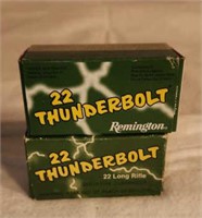2 Boxes of Remington High Velocity 22 Round Nose