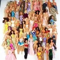 Large Lot of Barbie & Ken Dolls - Some Vintage