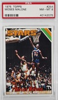 Topps MOSES MALONE Rookie Card, PSA 8