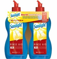 2-Pk Sunlight Rinse Aid 500ml, 332 loads