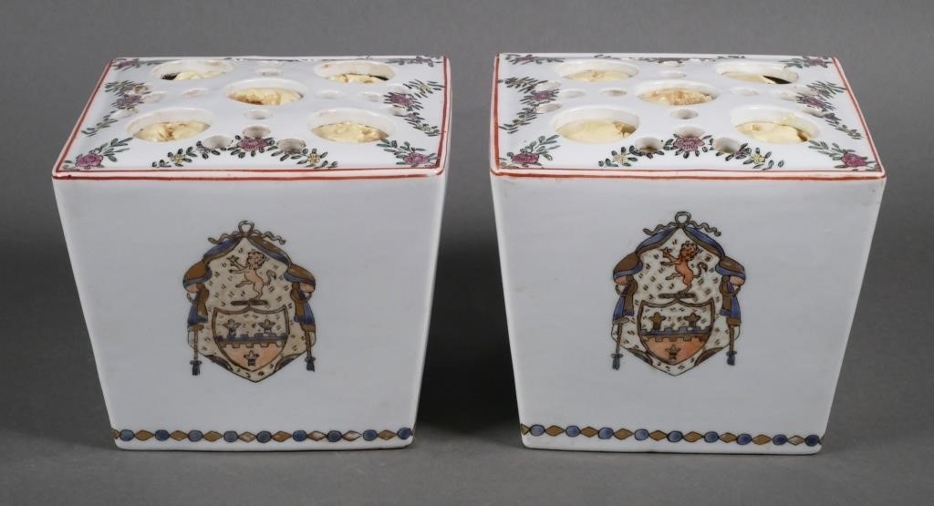 19 C French Faience Bough Pots
