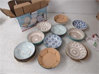 Signature Housewares Set of Stoneware Bowls,
