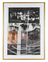 RAUSCHENBERG Signed Gallery Poster