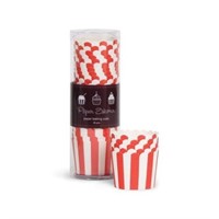 Paper Eskimo Baking Cups with Red Stripes 25-Pack