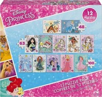 *Sealed* Disney Princess, 12-Puzzle Pack 48-Piece