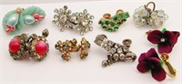 (9) VINTAGE SCREWBACK EARRINGS