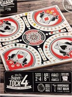 Rustik Tock Game-4 Players 16" Board, Multicolor