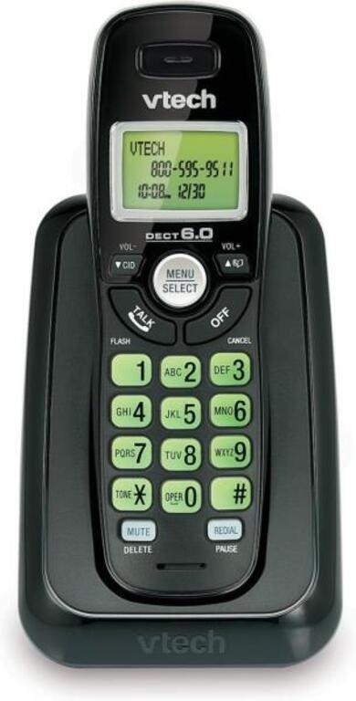 Vtech Dect 6.0 Single Handset Cordless Phone with