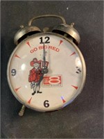Go big red big eight conference alarm. Clock is