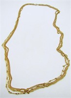 GOLD TONE LAYERED NECKLACE