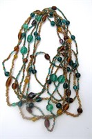 (3) BEADED NECKLACE LOT