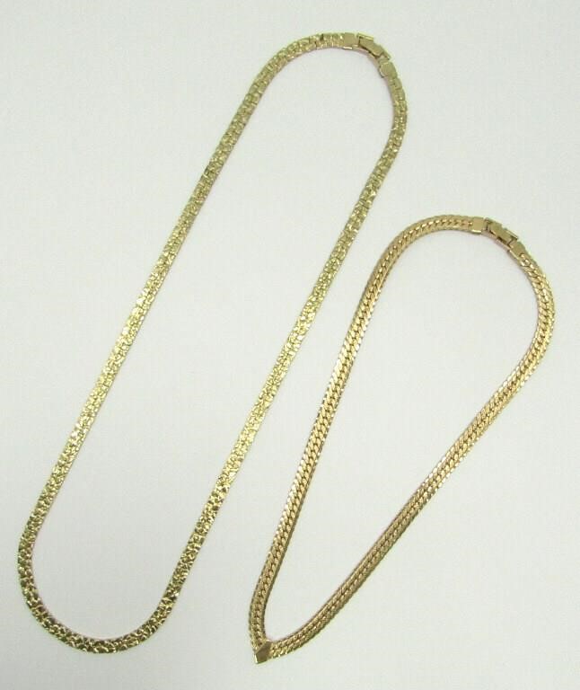 2- GOLD TONED CHAINS