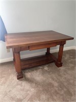 Wooden library table 50” long 31 1/2” wide 29”