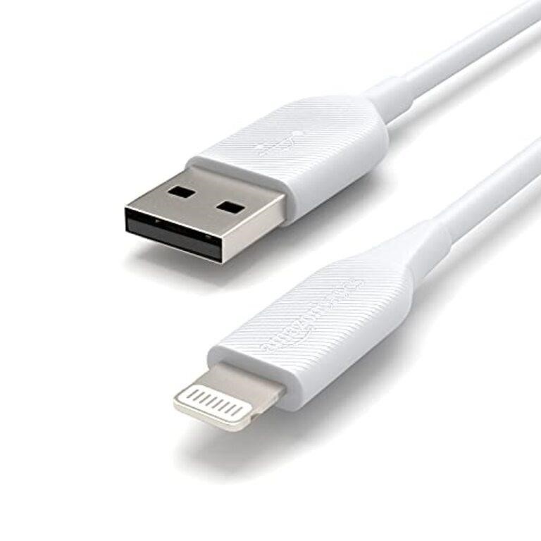 (2) USB-A Cable With Lightning Connector, 3' & 4",
