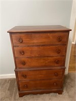 Vintage wooden dresser 48” tall 30” long 18” wide