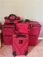 Five piece luggage set