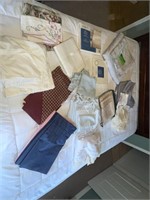 Large amount of linens covers miscellaneous