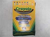 "As Is" Crayola 16 Washable Broad Line Markers