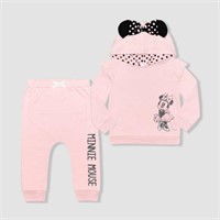 2-Pc Toddler Girls' 3T Minnie Mouse Fleece Pullove