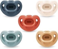 NUK Comfy Orthodontic Pacifiers, 0-6 Months, 5
