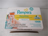 Pampers Sensitive Baby Wipes 12X Flip-Top Packs