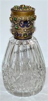 Antique Austrian Crystal Enamel Perfume Bottle