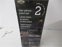 Naturally Solar Pathway Bollard Light Set, 2-pack