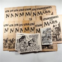 Lot of Tom Foster Strawberries from Mars Newsprint