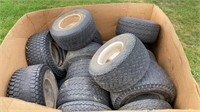Box Pallet Of Golf Cart Tires And Rims
