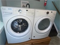 Electric whirlpool washer and dryer front load