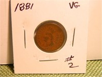 1881 Indian Head Cent VG