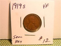 1919-S Lincoln Wheat Cent VF – Key Date