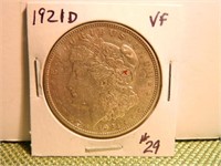 1921-D Morgan Dollar VF