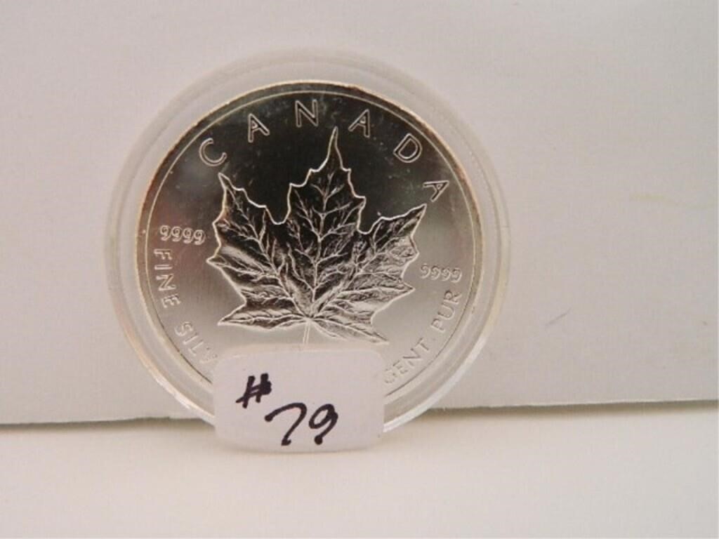 2013 .999 Silver Canadian Maple Leaf –