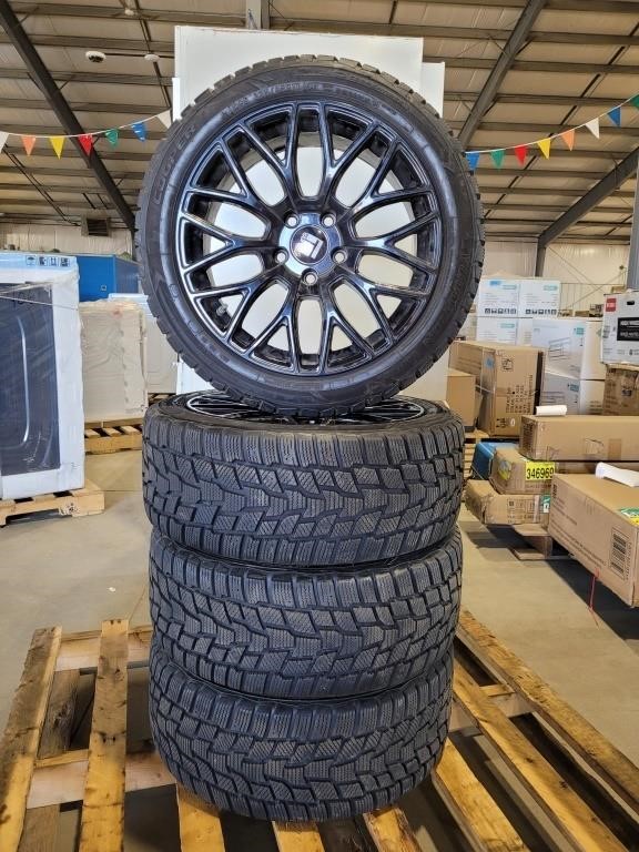 (4) Cooper 225/45R17 M+S Tires & Rims