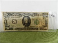 1934A Series $20 FED RES NOTE Green