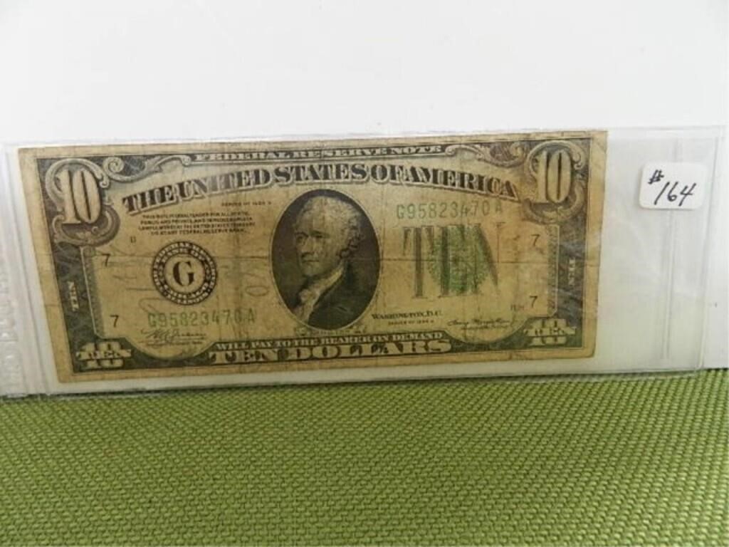 1934A Series $10 FED RES NOTE