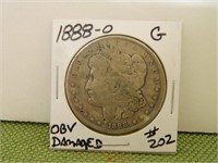 1888-O Morgan Dollar G – OBV Damaged