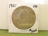 1921 Morgan Dollar VG