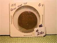 1839 “Booby Head” Large Cent - G